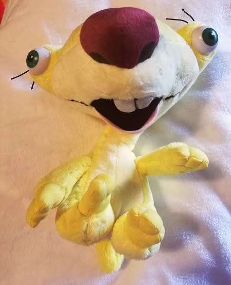 Genuine Ice Age - Sid the Sloth Plush Toy.  23cm.