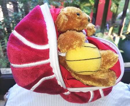 Alabama Crimson Tide Stuffed Bear in a Ball - Basketball!  Great Price!