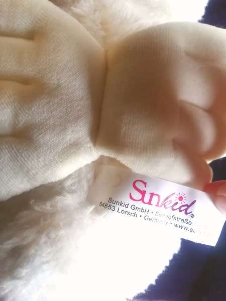 Beautiful Sunkid White Bear with Wings.  Soft and huggable!