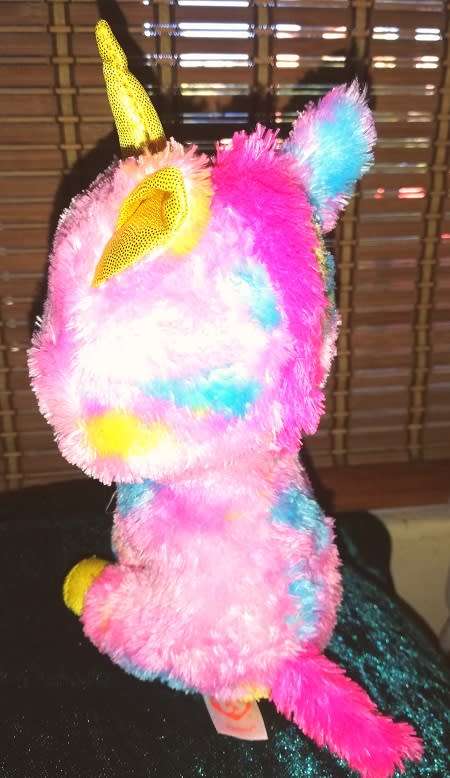 TY Inc Fantasia Beanie Boo Plush Unicorn. Cheap! 18cm.