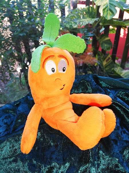 The Goodness Gang Mini Carrot.  Plush Soft Toy.  13cm.