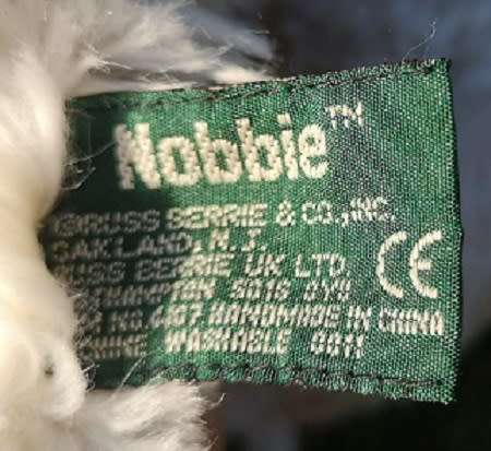 Russ Berrie - Nobbie!  A Beautiful Handmade Bear.  Item 4107.  36cm.