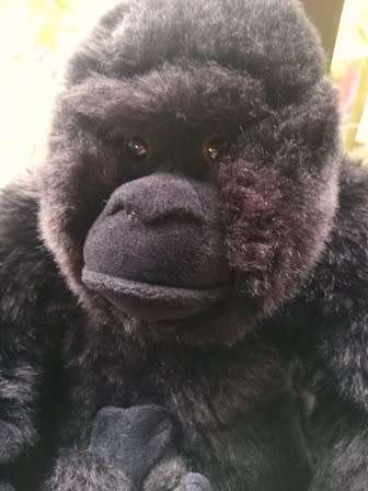 Beautiful Cuddly Gorilla Mom and Baby!  Uni-Toys Germany Plush Toy.  33cm.