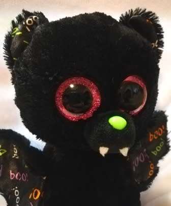 TY Dart the Funky Bat! A Beanie Boo Plush Soft Toy.  18cm.