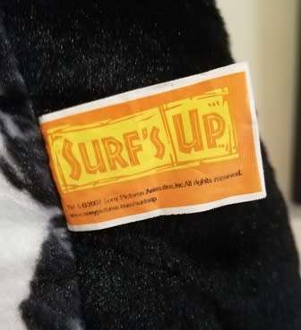 Big Z from Surf`s Up also known as Geek!  Large Plush Toy.  44cm.