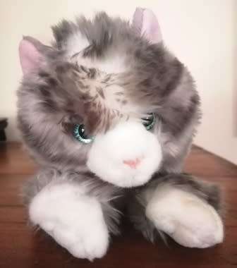 Tabby the Beautiful Plush, Aurora plush Bob tail Cat.