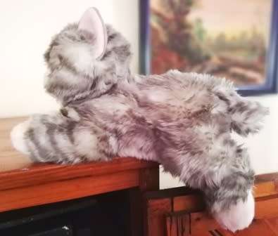 Tabby the Beautiful Plush, Aurora plush Bob tail Cat.