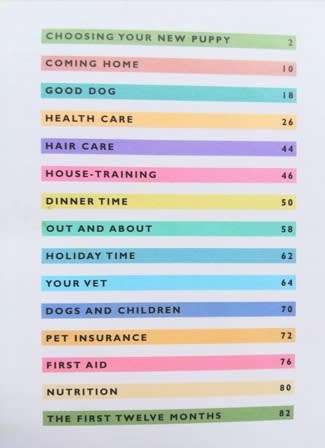 Puppies by Alison Jones. Giving your pet the best start in life! Small hard cover book.