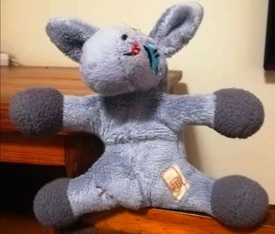 Patch the cutest, softest little Donkey that squeaks!  14cm.