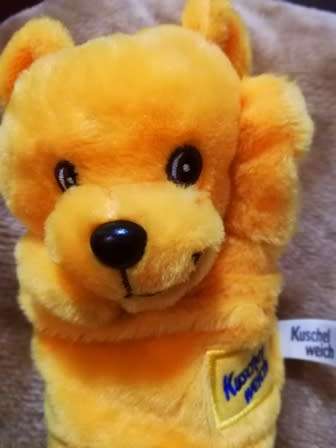 Beautiful super soft plush Teddy Hand Puppet! 20cm.