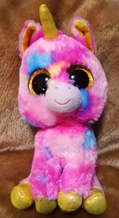 TY Inc Fantasia Beanie Boo Plush Unicorn.  Cheap!  18cm.