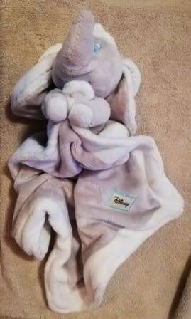 Disney Dumbo Plush Baby Elephant Comfort/Toy Blanket.