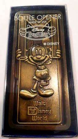 Disney Treasures! Mickey Mouse Bottle Opener Made in USA. Walt Disney World.