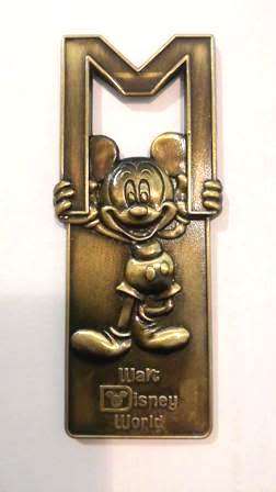 Disney Treasures! Mickey Mouse Bottle Opener Made in USA. Walt Disney World.