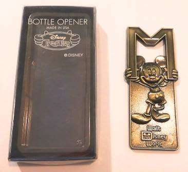 Disney Treasures! Mickey Mouse Bottle Opener Made in USA. Walt Disney World.