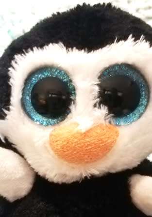 TY Peek A Boo. Penni Penguin. Cell Phone Holder and Screen Cleaner.