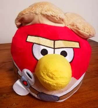 Angry Birds Star Wars. Luke Skywalker. Original product of Rovio. Soft plush toy. 20cm.