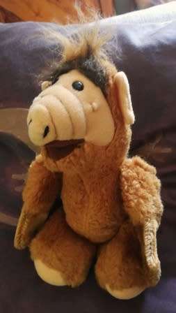 Alf of the 80`s! A.L.F Vintage Retro Plush Finger Puppet. Alien Productions 1987. 25cm.