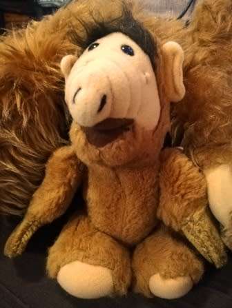 Alf of the 80`s! A.L.F Vintage Retro Plush Finger Puppet. Alien Productions 1987. 25cm.