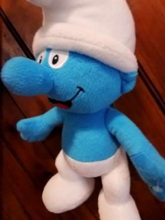 The Smurfs - Clumsy Smurf Plush Toy.  35cm.