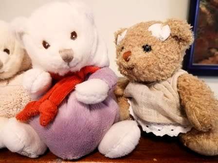 4x Collectable BUKOWSKI Teddy Bears. A beautiful, little family!