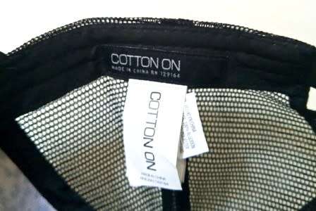 Cotton On - Leather front & Leopard Print with Net Fashion Cap with tags.