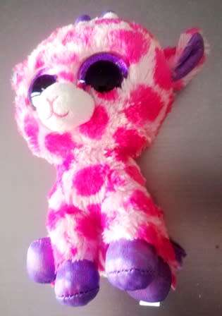 Collectable TY Beanie Boo Plush Giraffe named Twigs. 18cm.