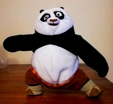 Po the Kung Fu Panda. Mattel plush soft toy. 25cm.