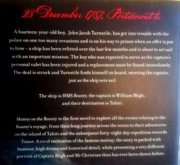 Mutiny on the Bounty by John Boyne.