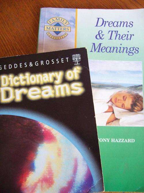 2 Books!!  Dreams & their meanings and Dictionary of Dreams.