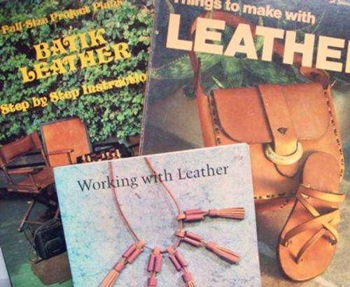 Leather - 3 Books!  Working with Leather, Batik Leather and Things to make with Leather!