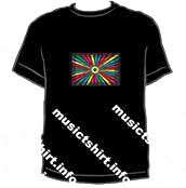 Music  T -Shirt  colour light flash  Sound Activated