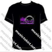Music  T -Shirt  fashion  top  Sound Activated