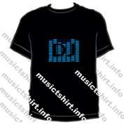 Music  T -Shirt  fashion  top  Sound Activated