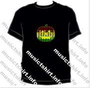 Music  T -Shirt  fashion  top  Sound Activated