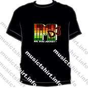 Sound Activated  Light Up  Fashion EL  Music  T -Shirt