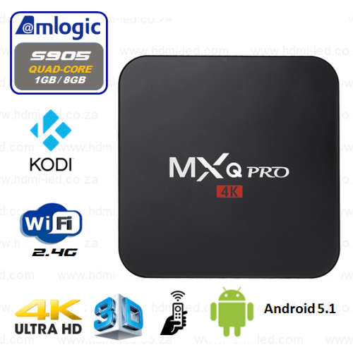 MXQ-4K PRO TV Box Android 5.1 KODI 16.1 Fully Loaded