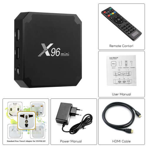 X96 mini Android TV box, WiFi KODI 17.4 Android, LATEST S905 chip w Keyboard remote SUPPORT DSTV NOW