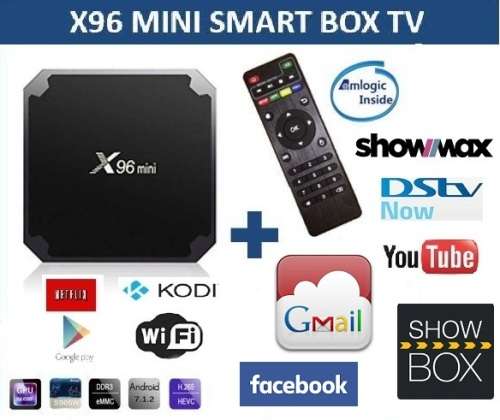 X96 mini Android TV box,WiFi KODI 17.6 Android 7.1 (PRE Loaded DSTV NOW & SHOWMAX) 1 MONTH FREE IPTV