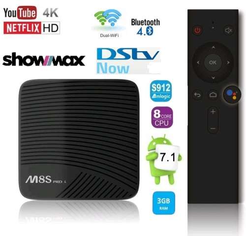 Android TV Box MECOOL M8S PRO L 3gig and 16gig w Voice Control (Supports DSTV NOW and SHOWMAX)