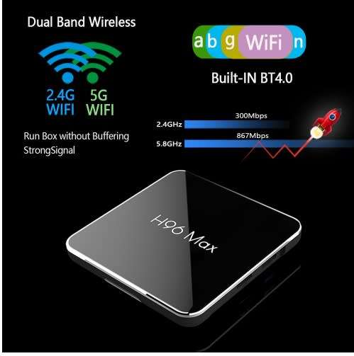 H96 Max , Android TV Box, 4GB RAM 32GB ROM , Android 8.1 , 5G WiFi USB3.0 , DSTV NOW AND SHOWMAX