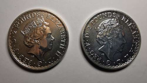 2018 Silver Britannia 1 Oz Coins