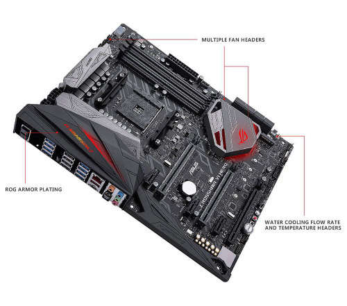 ASUS ROG Crosshair VI Hero AM4 AMD X370 SATA 6Gb/s USB 3.1 USB 3.0 ATX AMD Motherboard / Support DDR