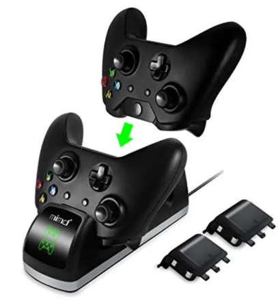 XBOX ONE DUAL REMOTE CHARGING DOCK+2 RECHARGABLE XBOX BATTERES #SPECIAL IMPORT