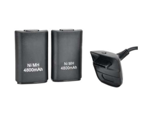 XBOX 360 3 IN 1 (2 BATTERY CHARGE AND PLAY KIT)#GAMER