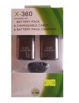 XBOX 360 3 IN 1 (2 BATTERY CHARGE AND PLAY KIT)#GAMER