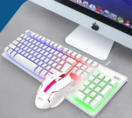 PC GAMING KIT!!BACKLIT WITH KEYBOARD AND MOUSE, KM100 HIGH QUALITY