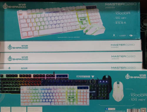 MASTER-D500 KEYBOARD AND MOUSE BACKLIT GAMING/OFFICE KIT#SPECIAL IMPORT(SEE DESCRIPTION)