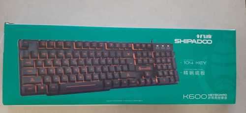 K600- BACKLIT KEYBOARD #SPECIALIMPORT, 104 KEY HIGH QUALITY FOR GAMING OR HOME OFFICE !!