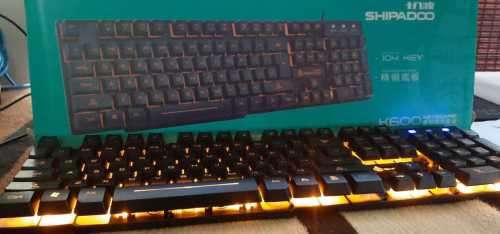 K600- BACKLIT KEYBOARD #SPECIALIMPORT, 104 KEY HIGH QUALITY FOR GAMING OR HOME OFFICE !!